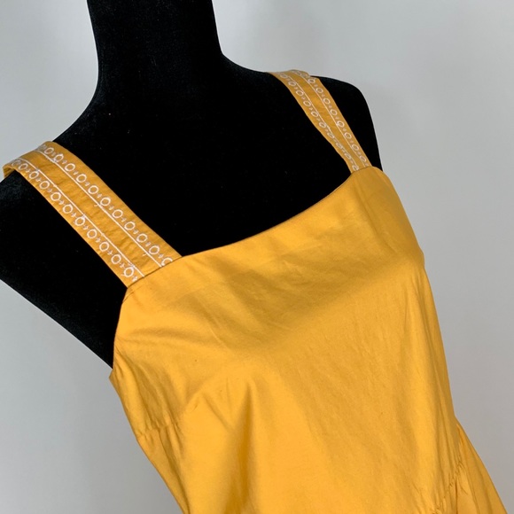 J.CREW Embroidered Scalloped Tiered Dress 4 - Picture 6 of 9